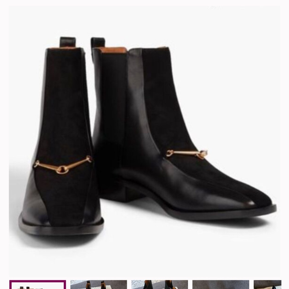 NWOB Tory Burch Women’s Black Equestrian Link Chelsea Ankle Boots